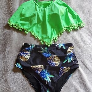 New High Waisted Pineapple Bikini